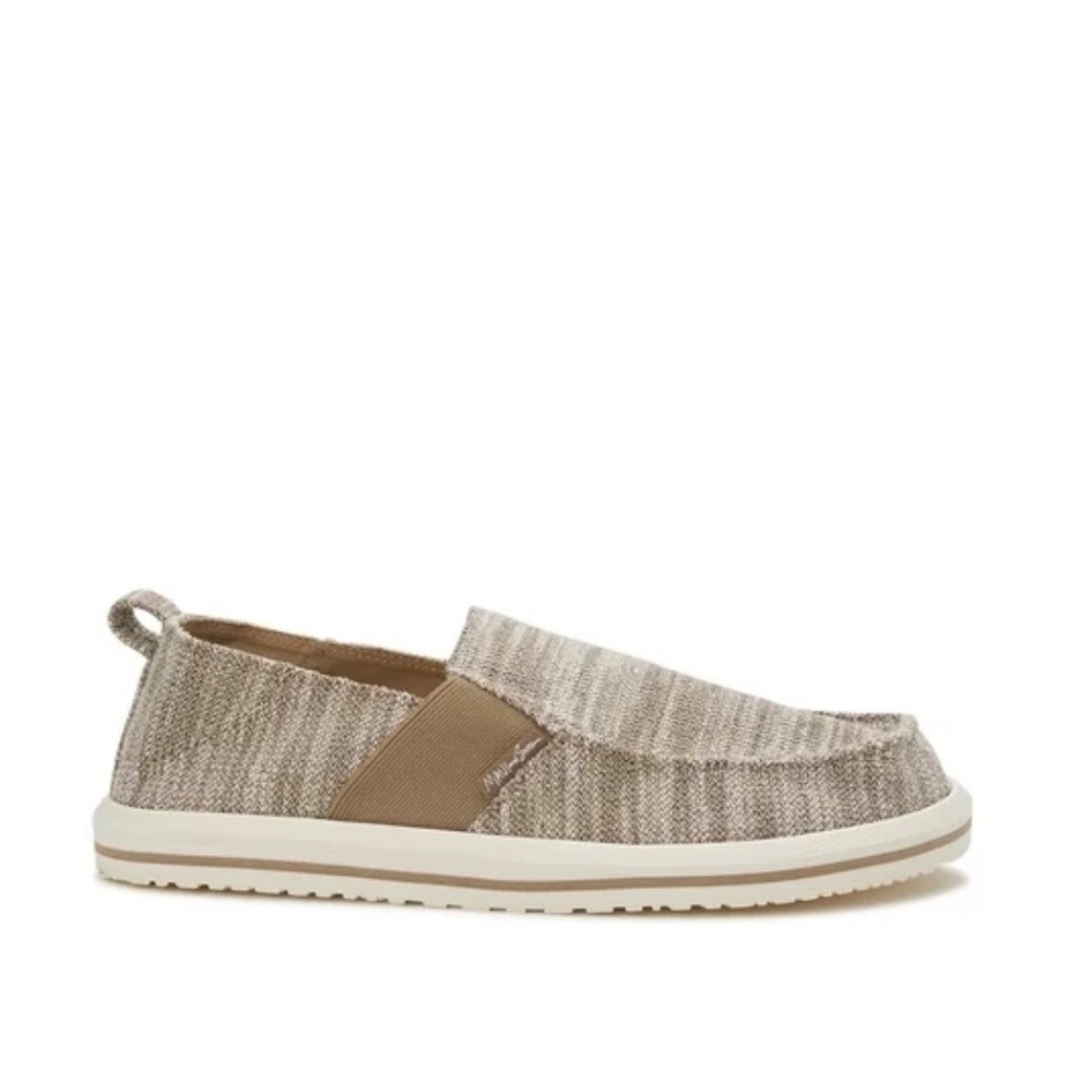 Men's Slip-On Beach Loafers/ Men's Casual Slip-on Loafers Stretch Shoes, Khaki - Picture 4 of 5